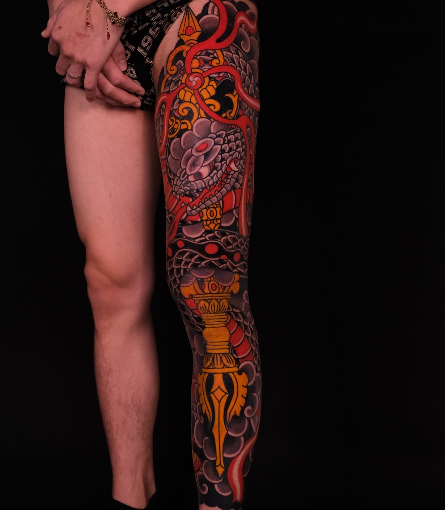 Full Leg Snake Tattoo — project media 1