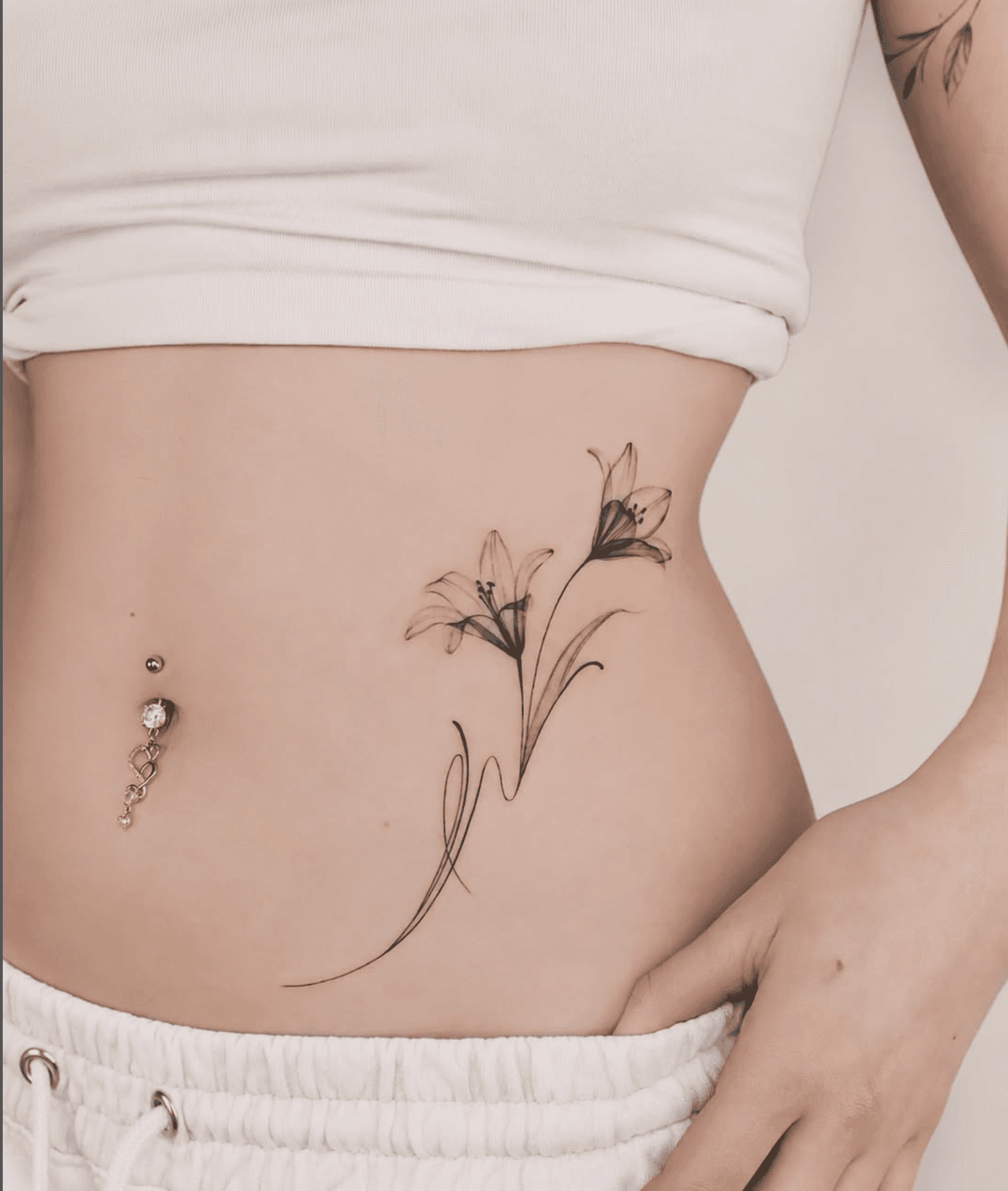 Xăm Fine Line — Kim — ảnh dự án 1