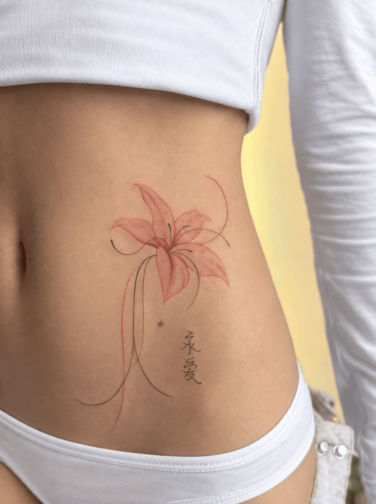 Xăm Fine Line — Kim — ảnh dự án 2