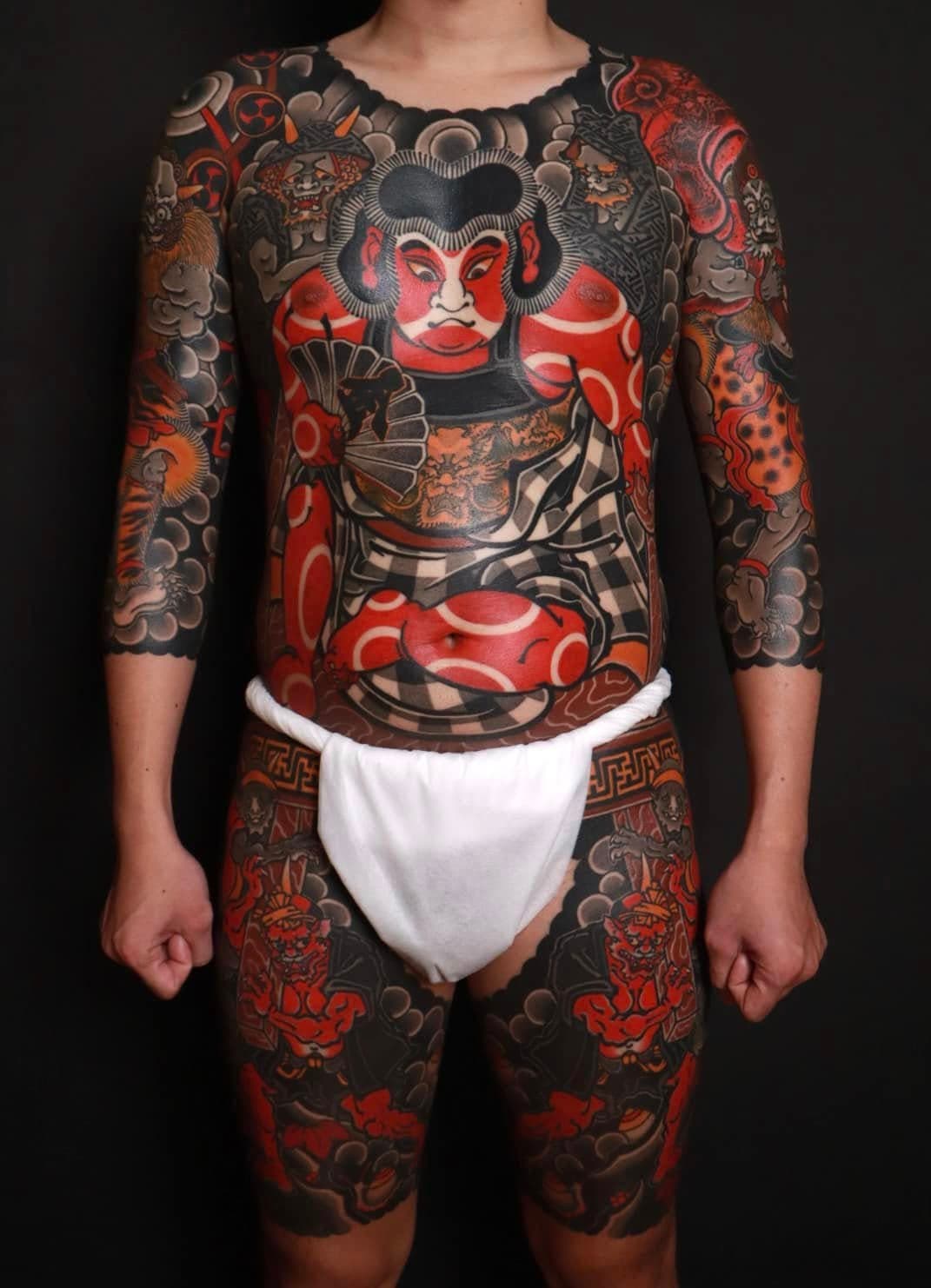 Hình Xăm Kintaro Nhật Bản Full Body