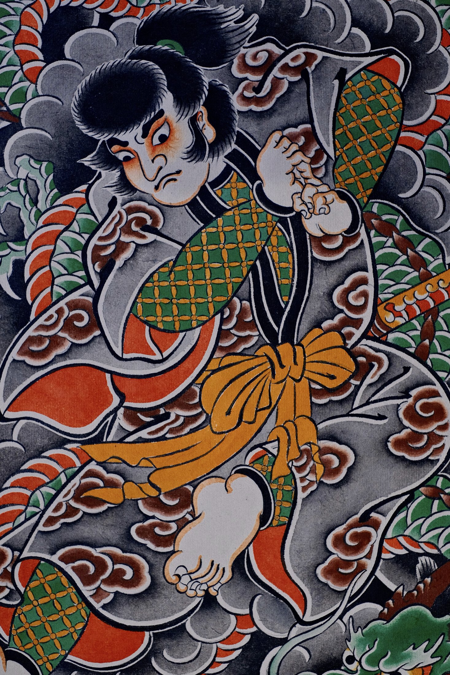 Kintaro and dragon study by HALEMINHX